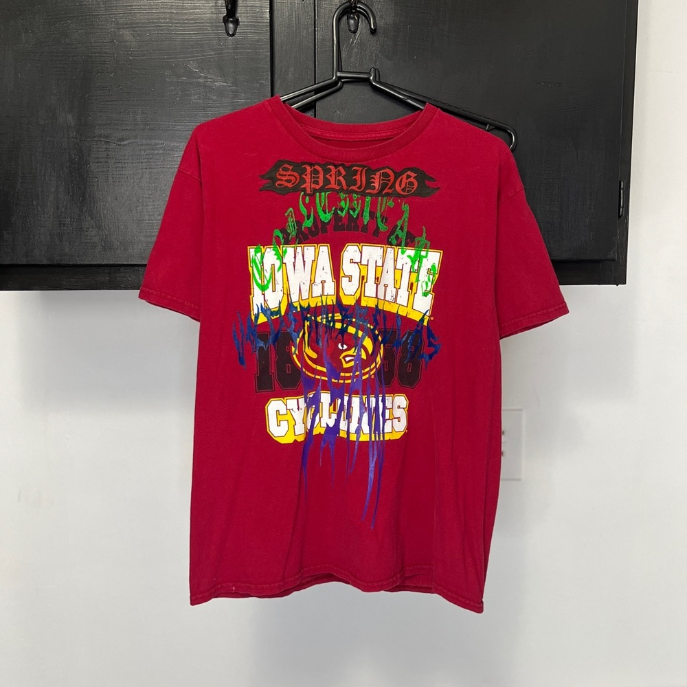 Remade Red Iowa State Cyclones T-Shirt